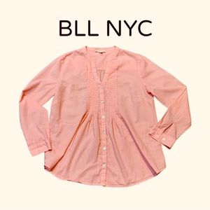 2 for $13  Cute Pink Peasant Blouse by BLL NYC..  EUC..Large